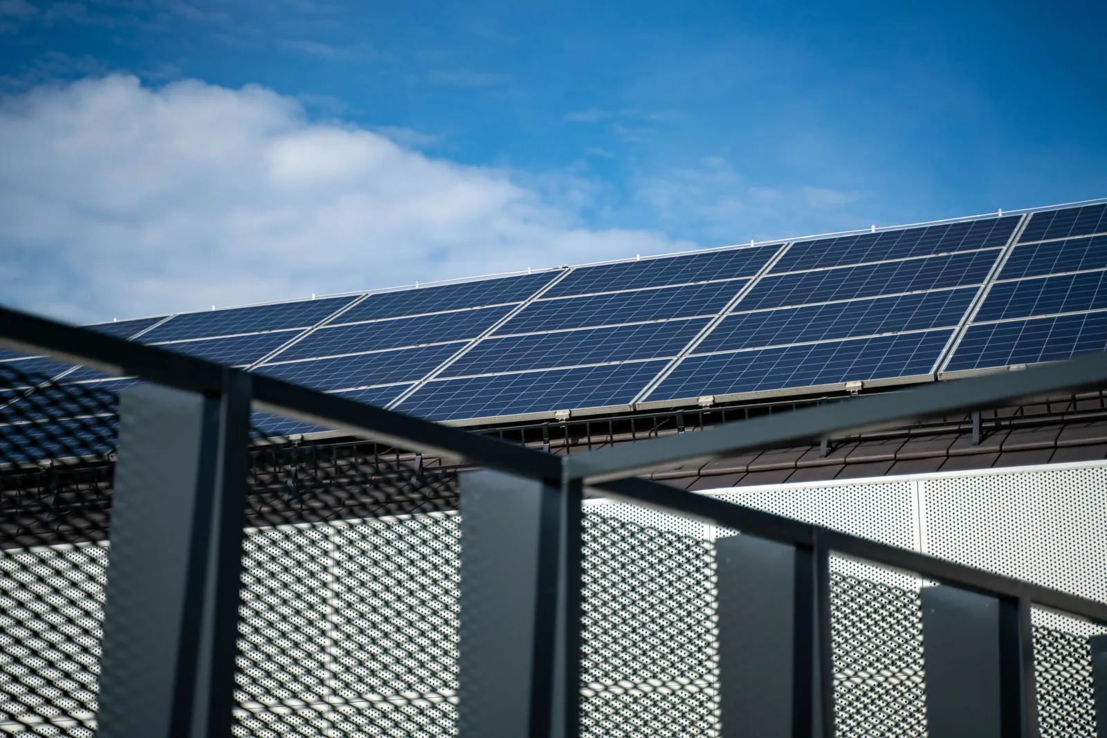 solar panels installed on a residential roof